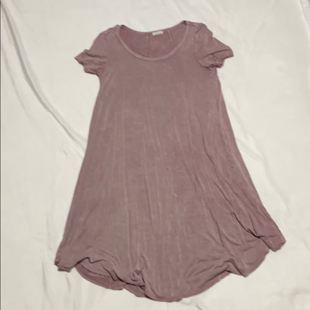 Pink short sleeved dress